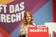 Kathrin Flach Gomez auf dem Parteitag